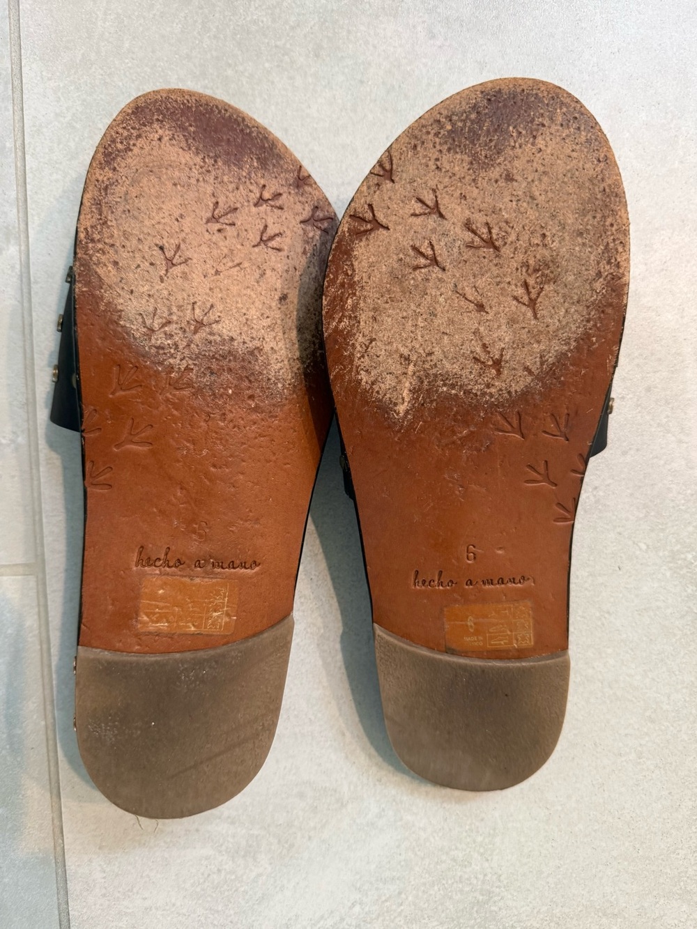 beek Black Leather Slide with Gold Studs - Picture 4 of 4